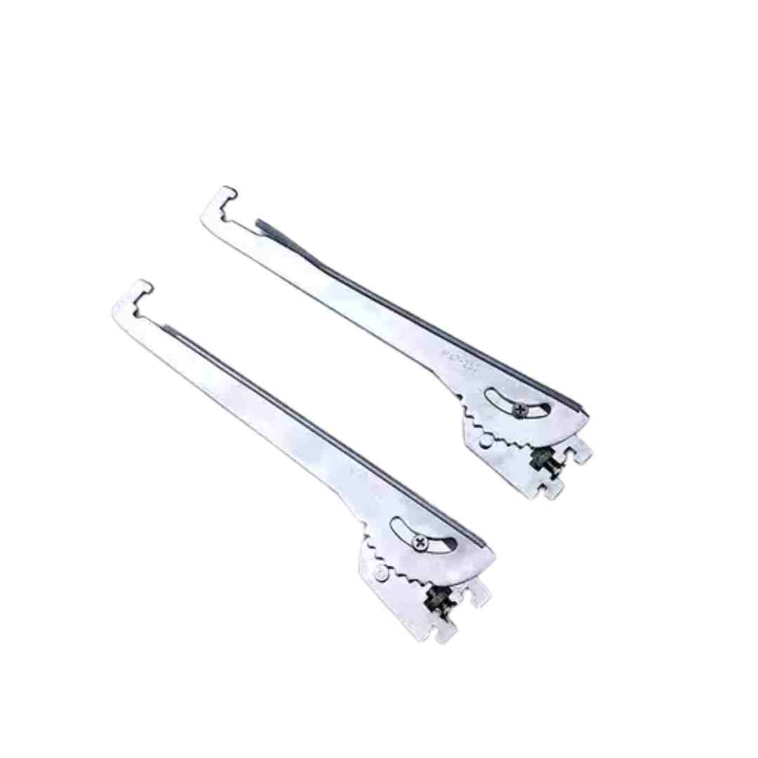 Slim Channel Adjustable Glass Bracket Chrome Plated - SCGBA