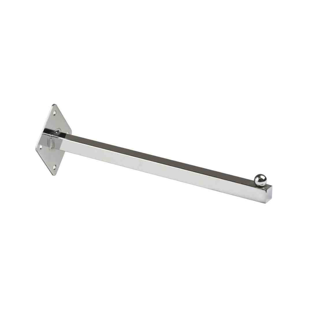 Wall Face Out Square End Ball Chrome Plated - WFOSQB