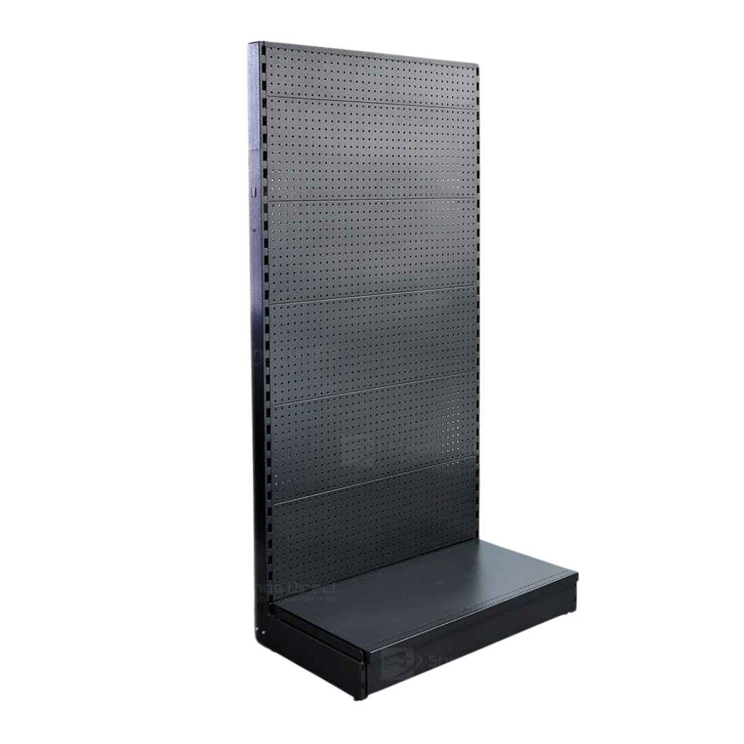 Wall Shelving Perforated Single Sided BLACK