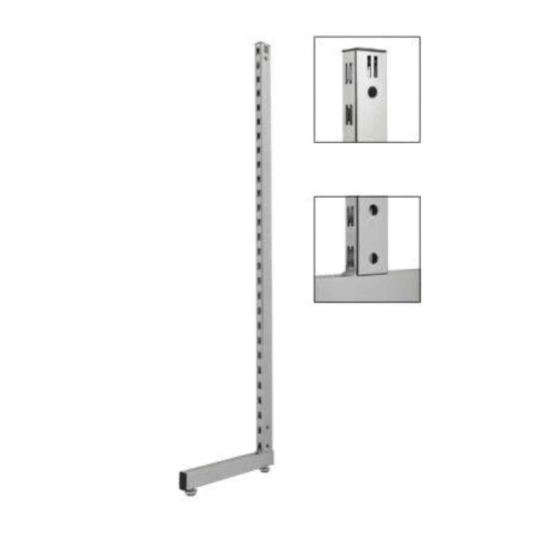 H Slot Wall Single Sided Stand  Black/ Chrome  - WS240