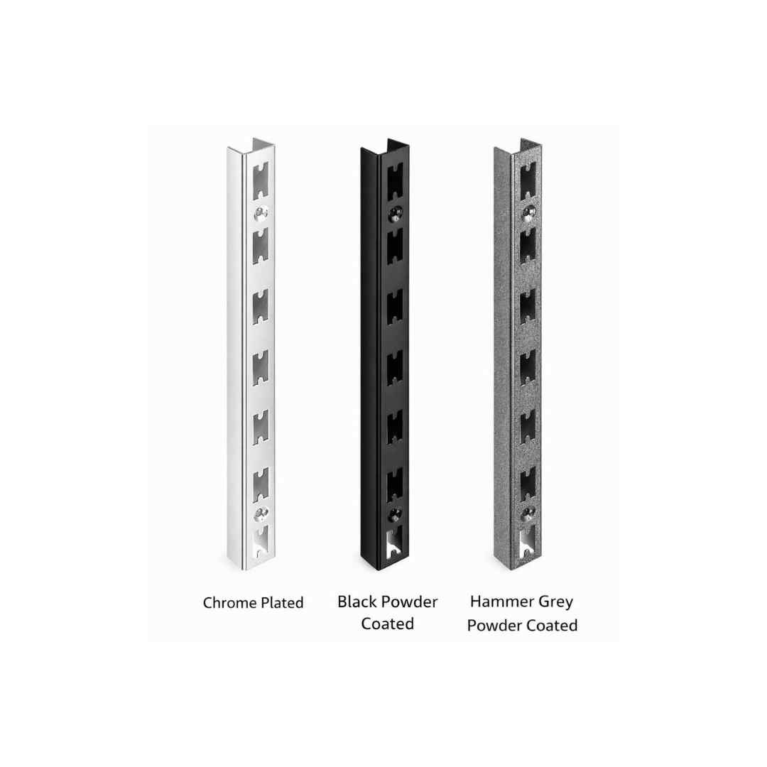 H Slot Channel Black/ Chrome / Hammer Grey L.240cm(23mmx30mmx23mmx2mmThickness) -  HSC240