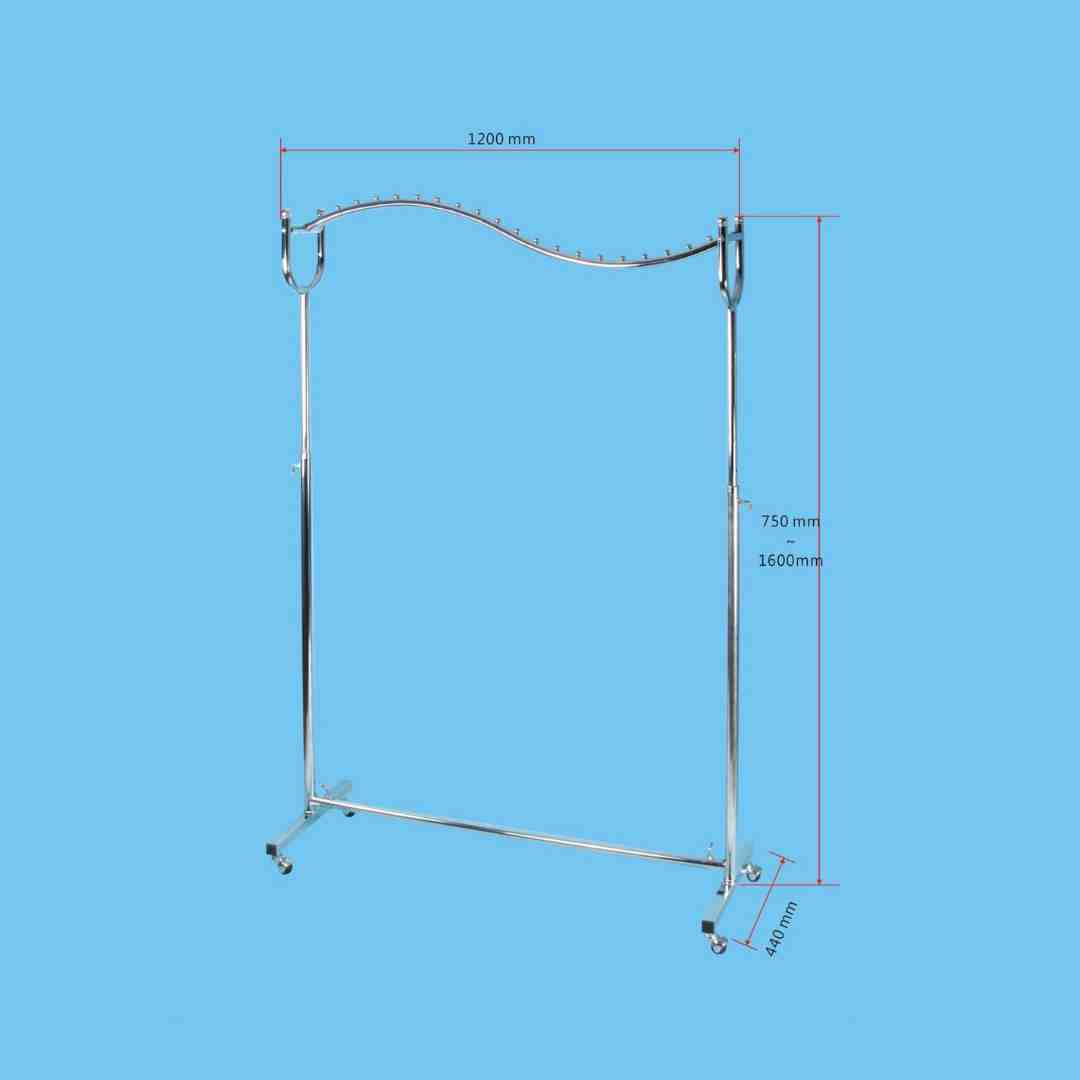 Garment Rack 120cm Full Chrome TAIWAN - KY-101C