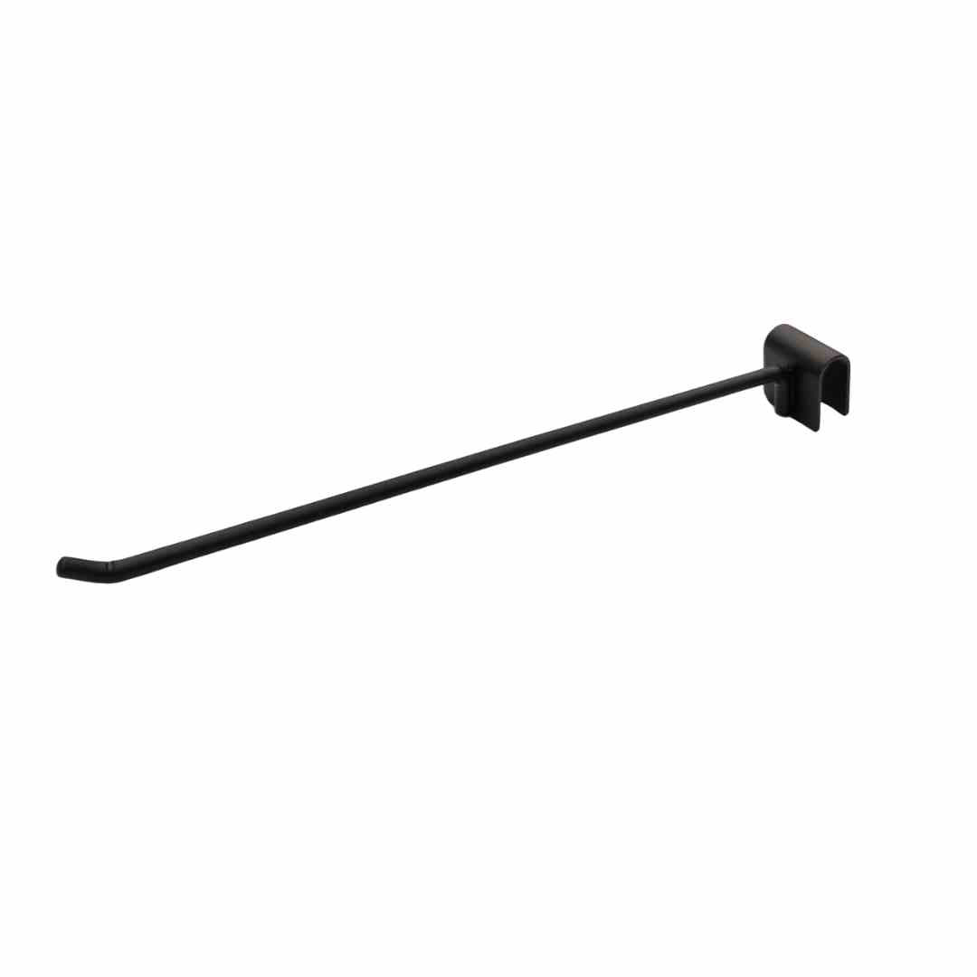 Oval Pipe Single Hooks Heavy Duty 8mm Thickness BLACK - UH14HDBK