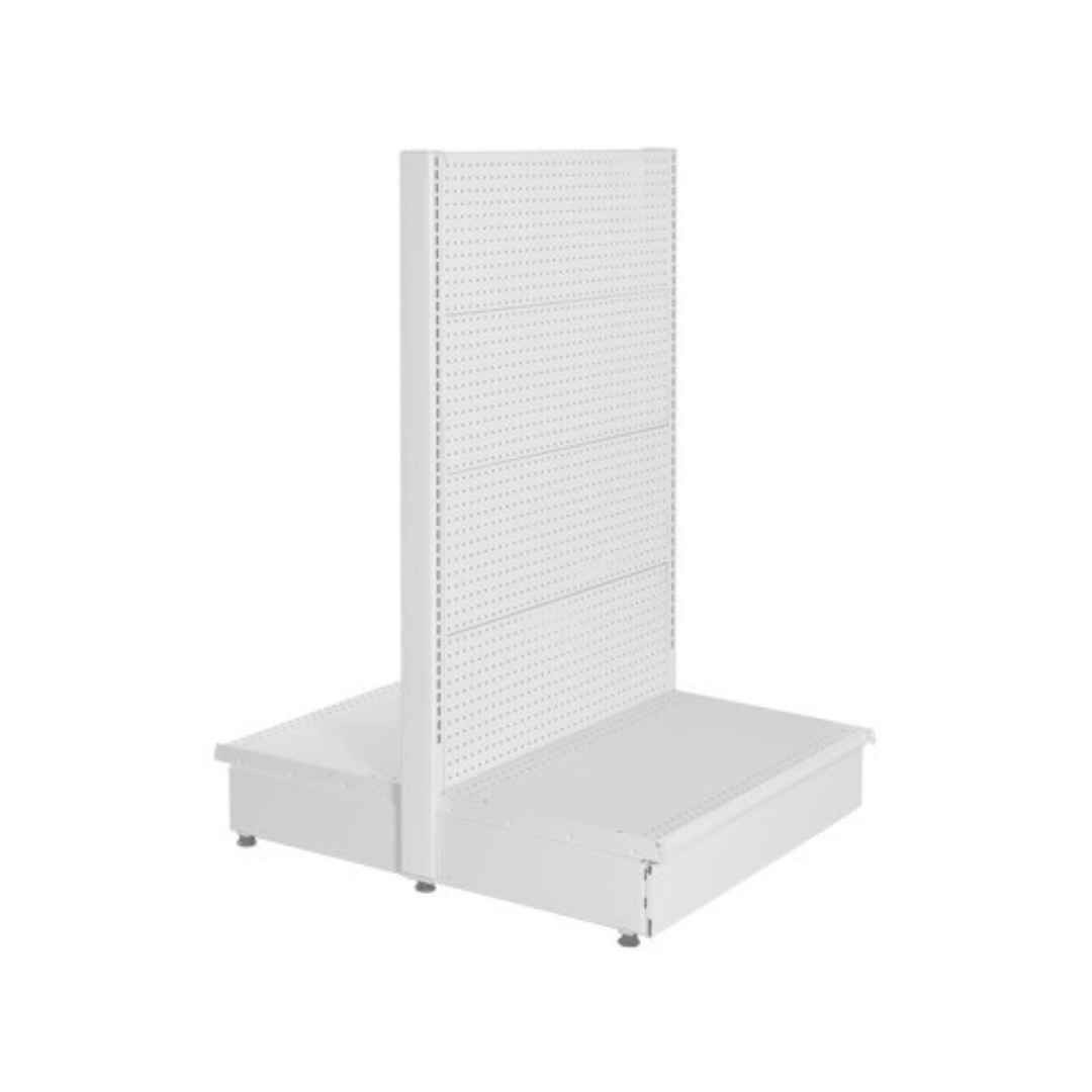 Gondola Shelving Double Sided Full Perforated -  WHITE