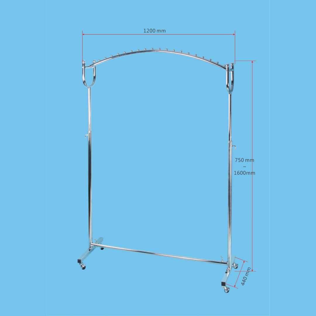 Garment Rack 120cm Full Chrome TAIWAN - KY-102C