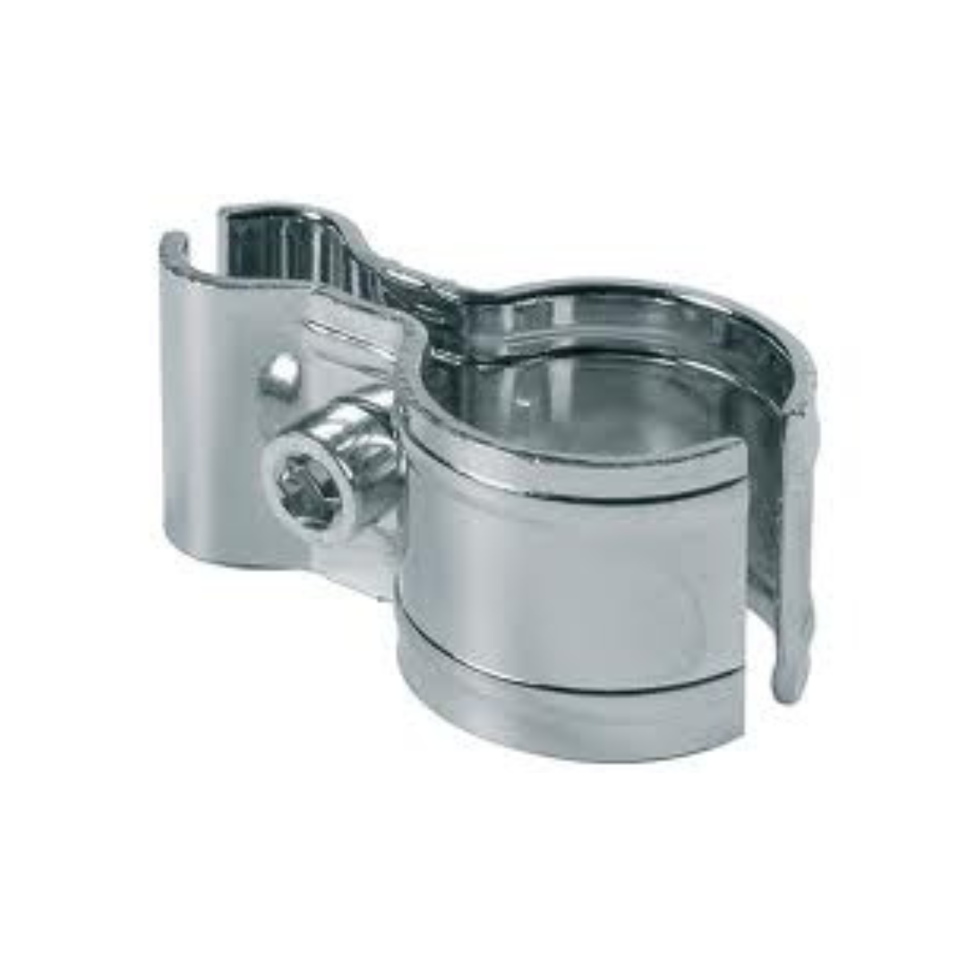 Grid Panel To Pipe Holder Single - Chrome  -   GWPH11