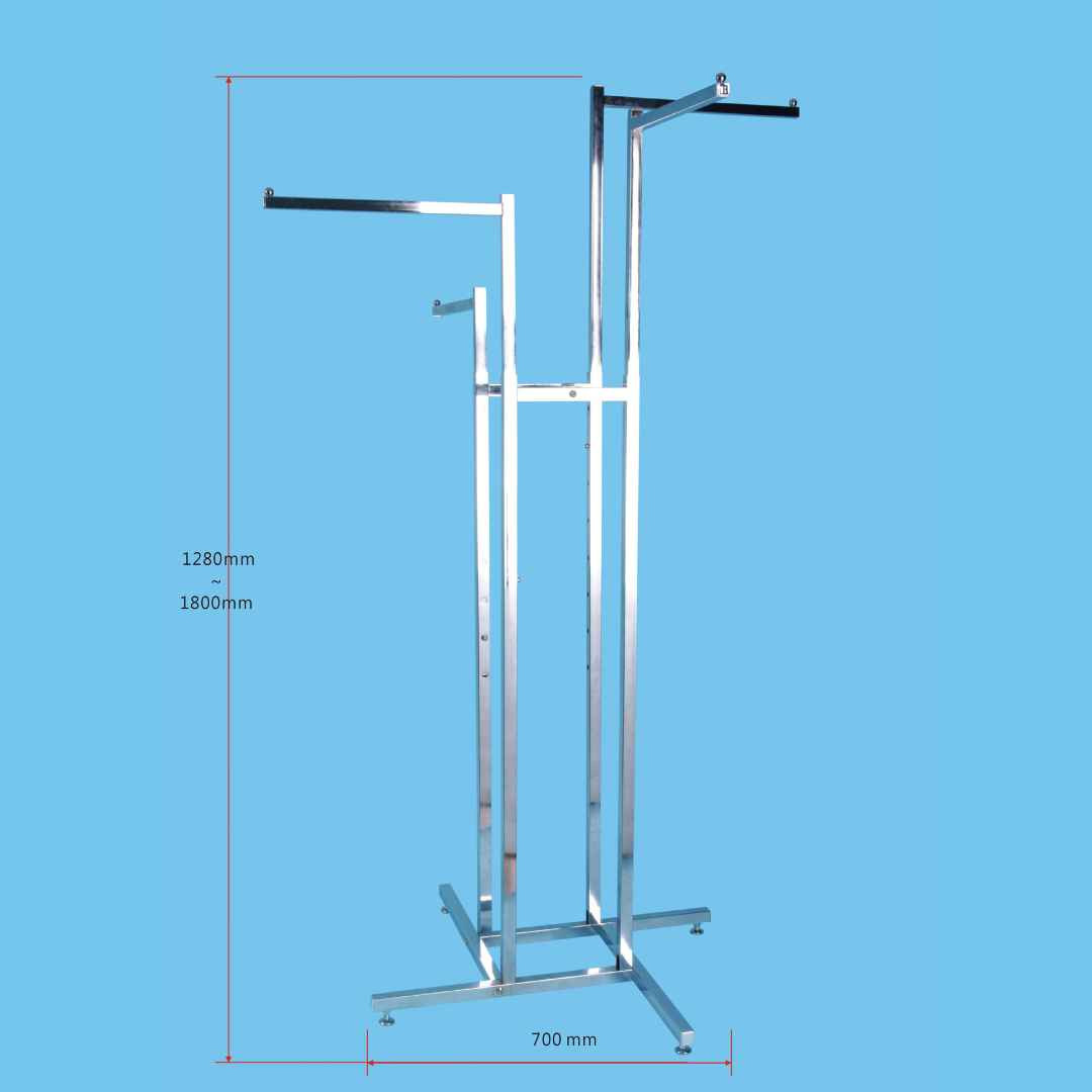 4 Way Rack 16 "Straight Arm 1 Ball Chrome TAIWAN  -  ST4WR