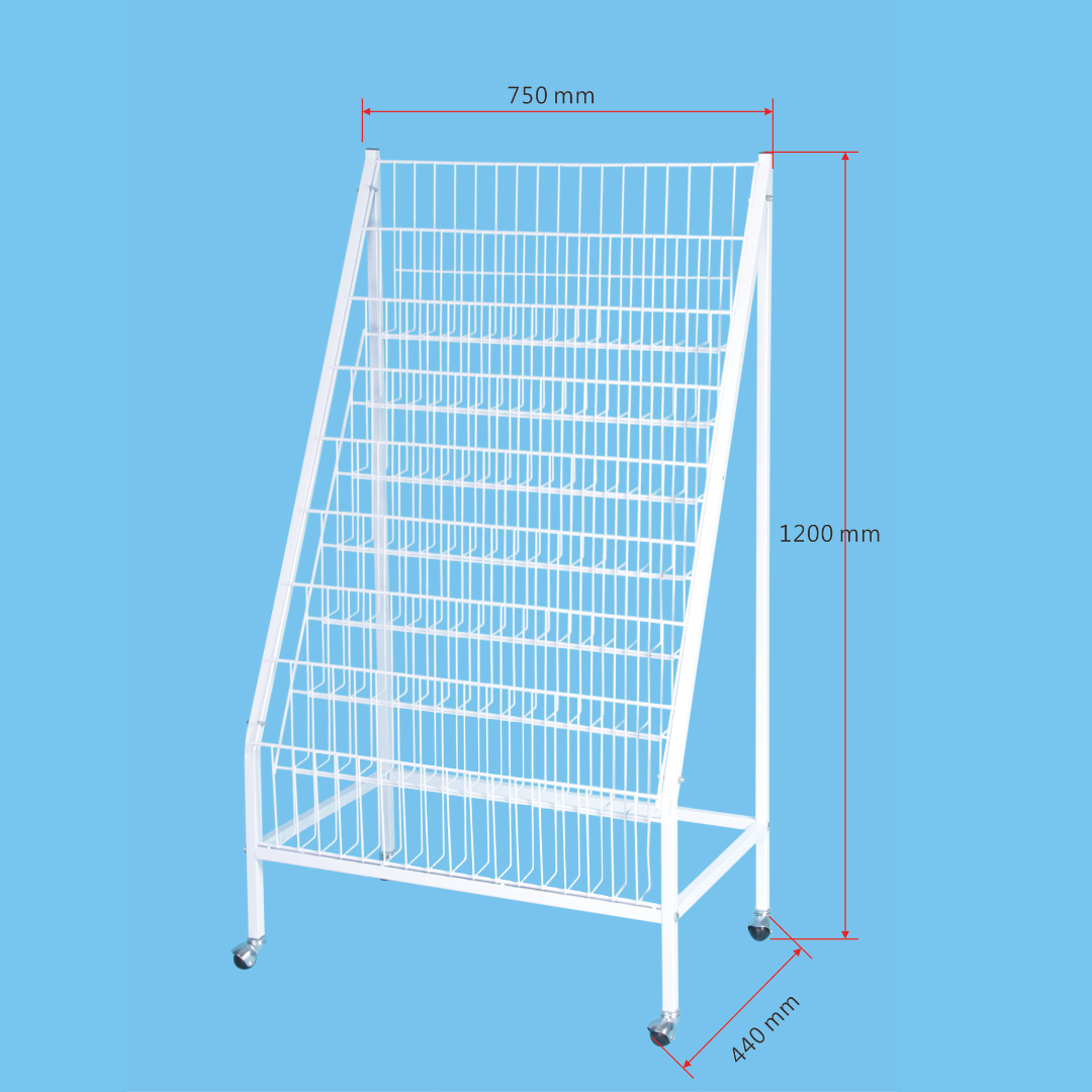 Magazine Stand White TAIWAN -  MS-48WH