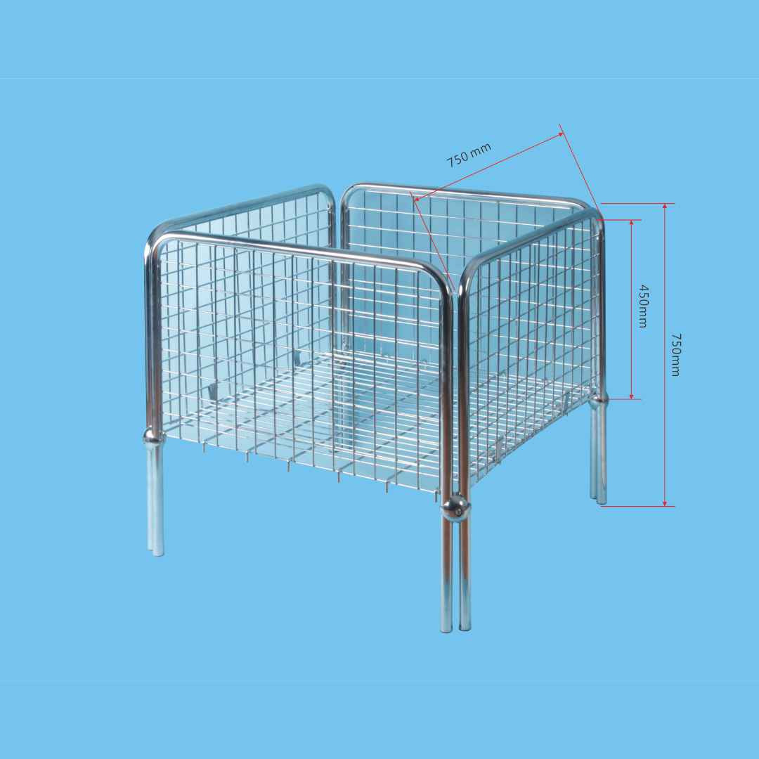 Supermarket Dumping Basket 75x75x75cm CP - SMDB757575
