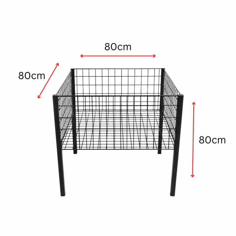 Promotion Basket 80cm x 80cm x 80cm Black - PB-080BK