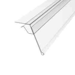 Label Holder For Glass Shelves Clear- GLS39-TR