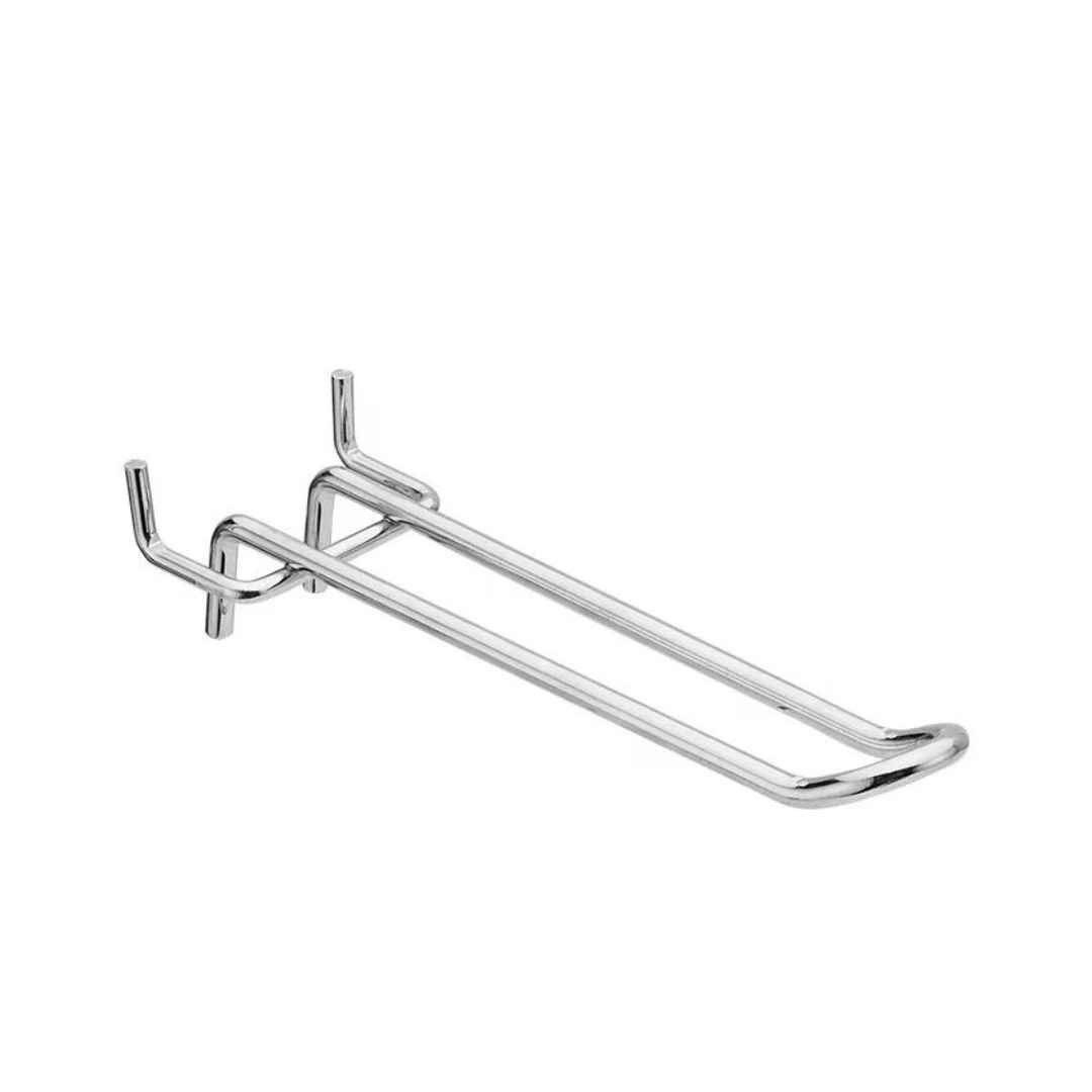 Peg Board Double Hooks Chrome Plated - PBDH