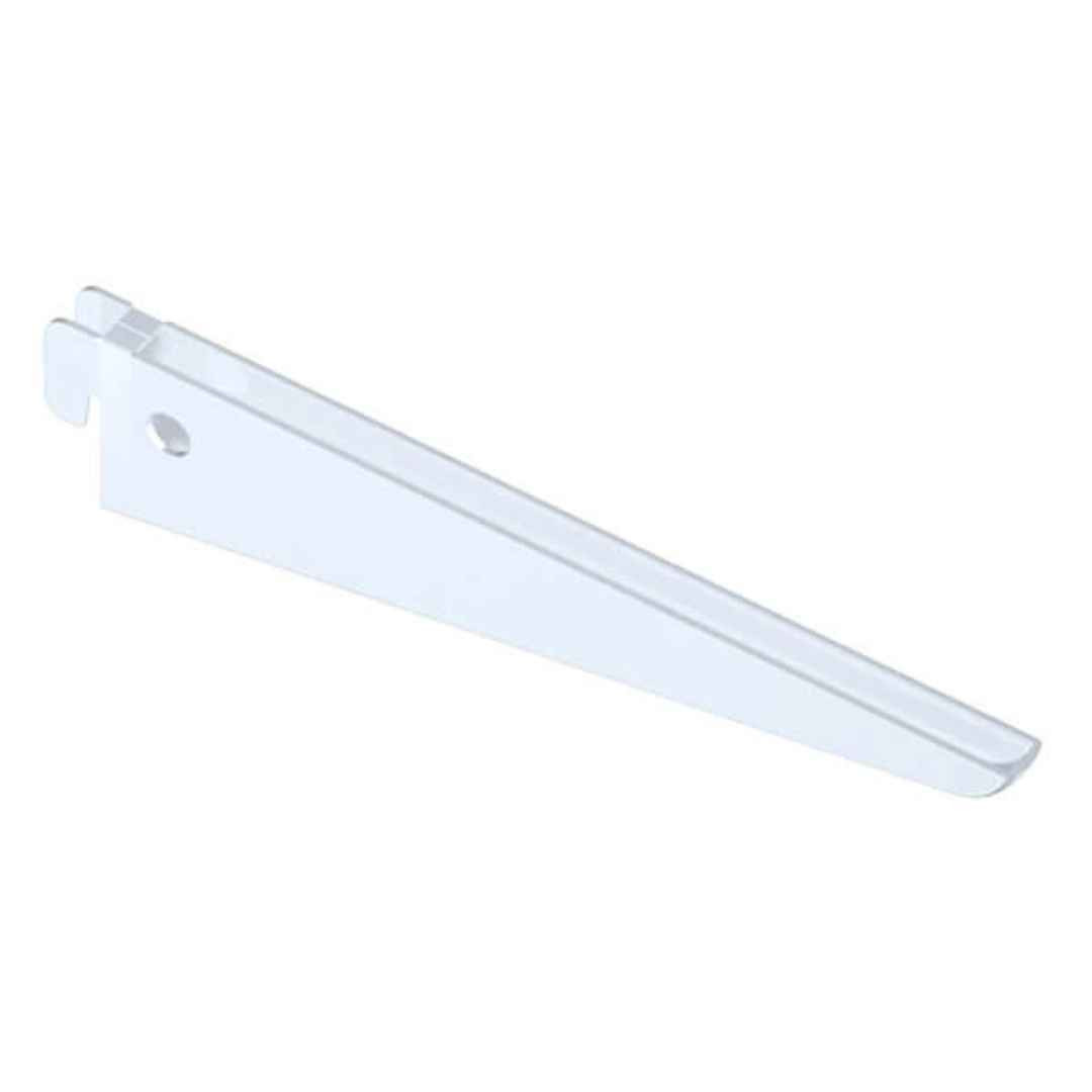 European Style Double Slot Bracket  White - ESDBWH